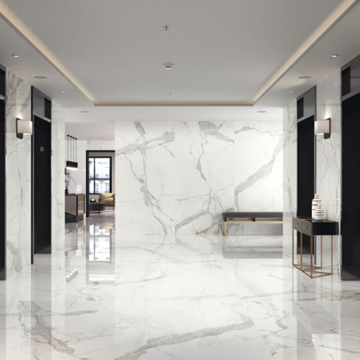 Cifre Ceramica Statuario pulido Tegel 120x120cm
